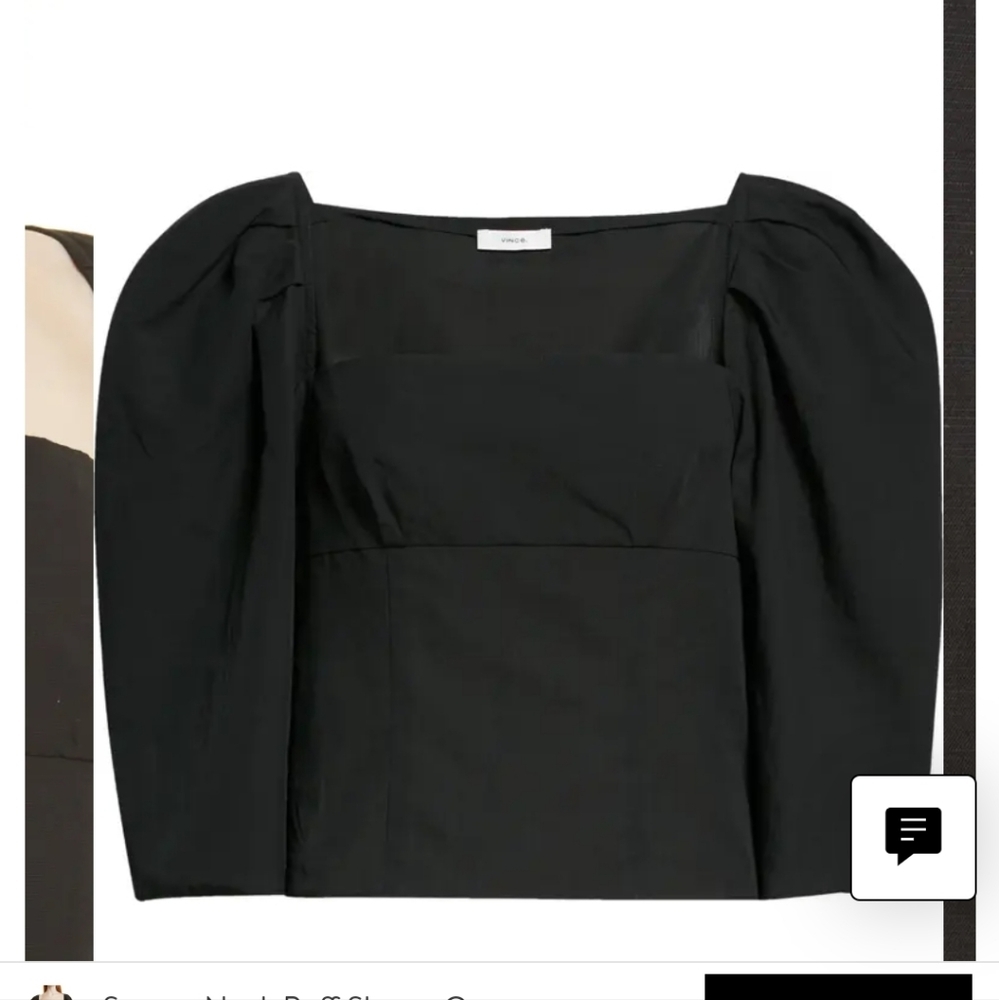 Vince puffed square neck top size 12 bnwt - Picture 3 of 4